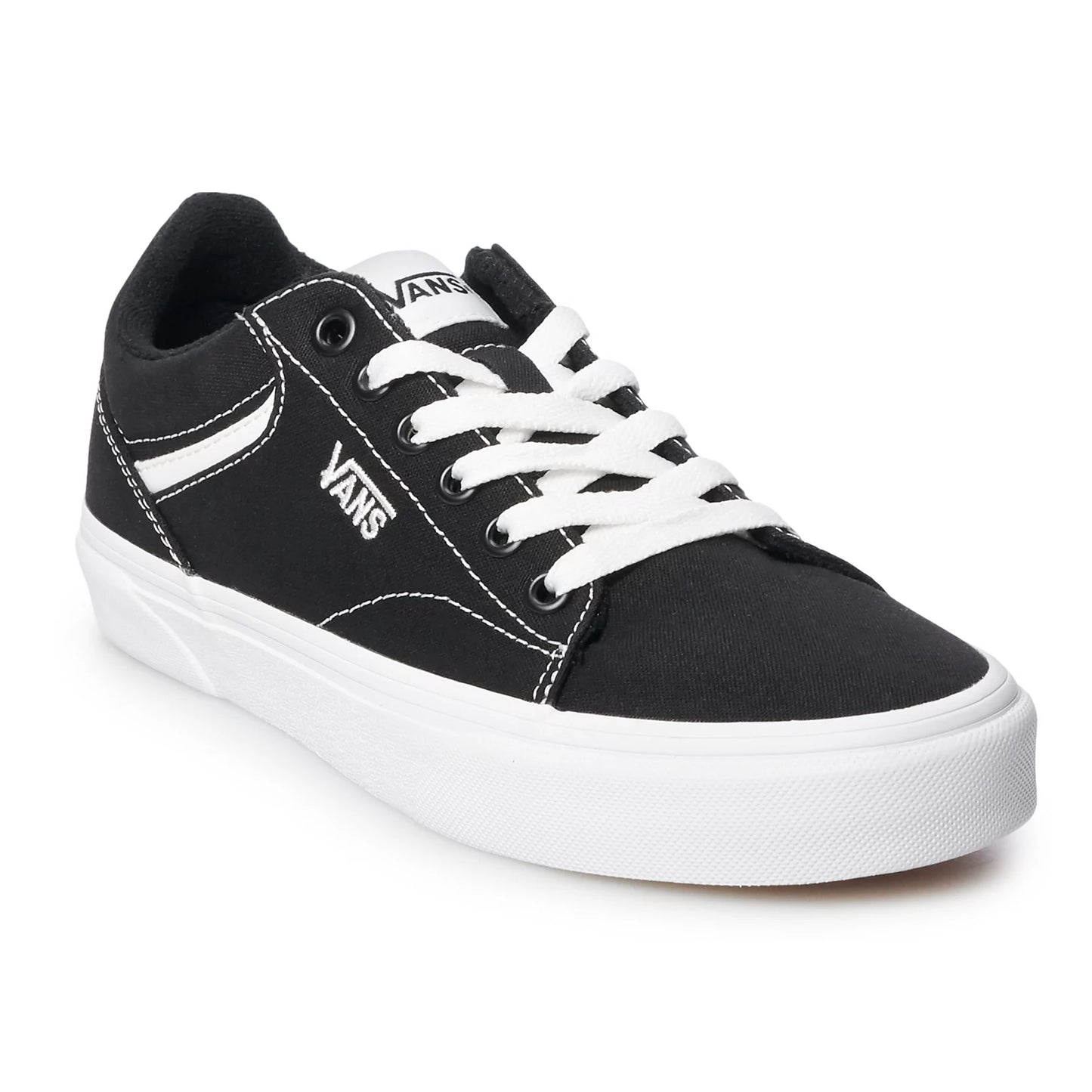 Vans Sedan Youth Black/White Canvas