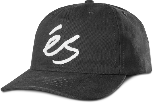 eS Script Applique Snapback Hat