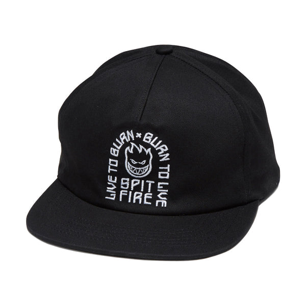 SPITFIRE ADJUSTABLE LTB ARCH SNAPBACK (BLACK)