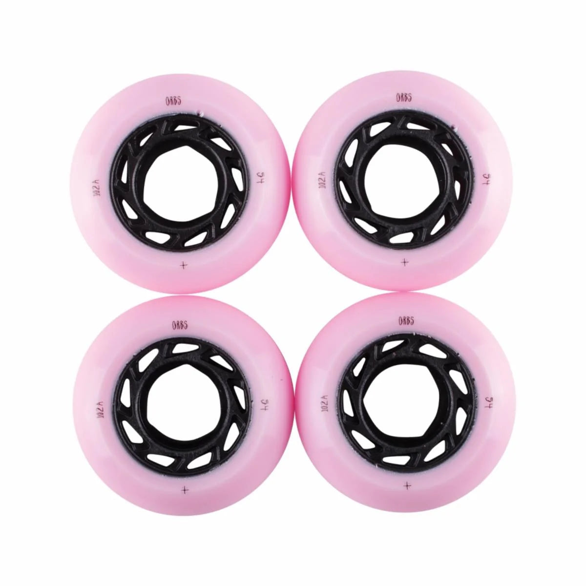 Welcome Wheels Orbs Ghost Lites Pink/Black 54mm 102A