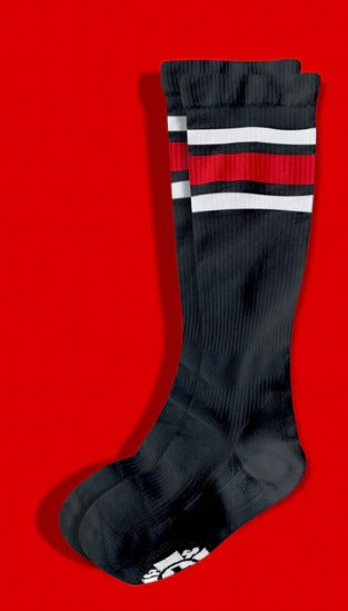 Old Bones Therapy - Compression Socks Red Stripes
