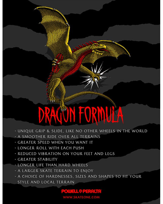 Powell Peralta Dragon Formula Nano Rats Skateboard Wheels 52mm x 34mm 97A