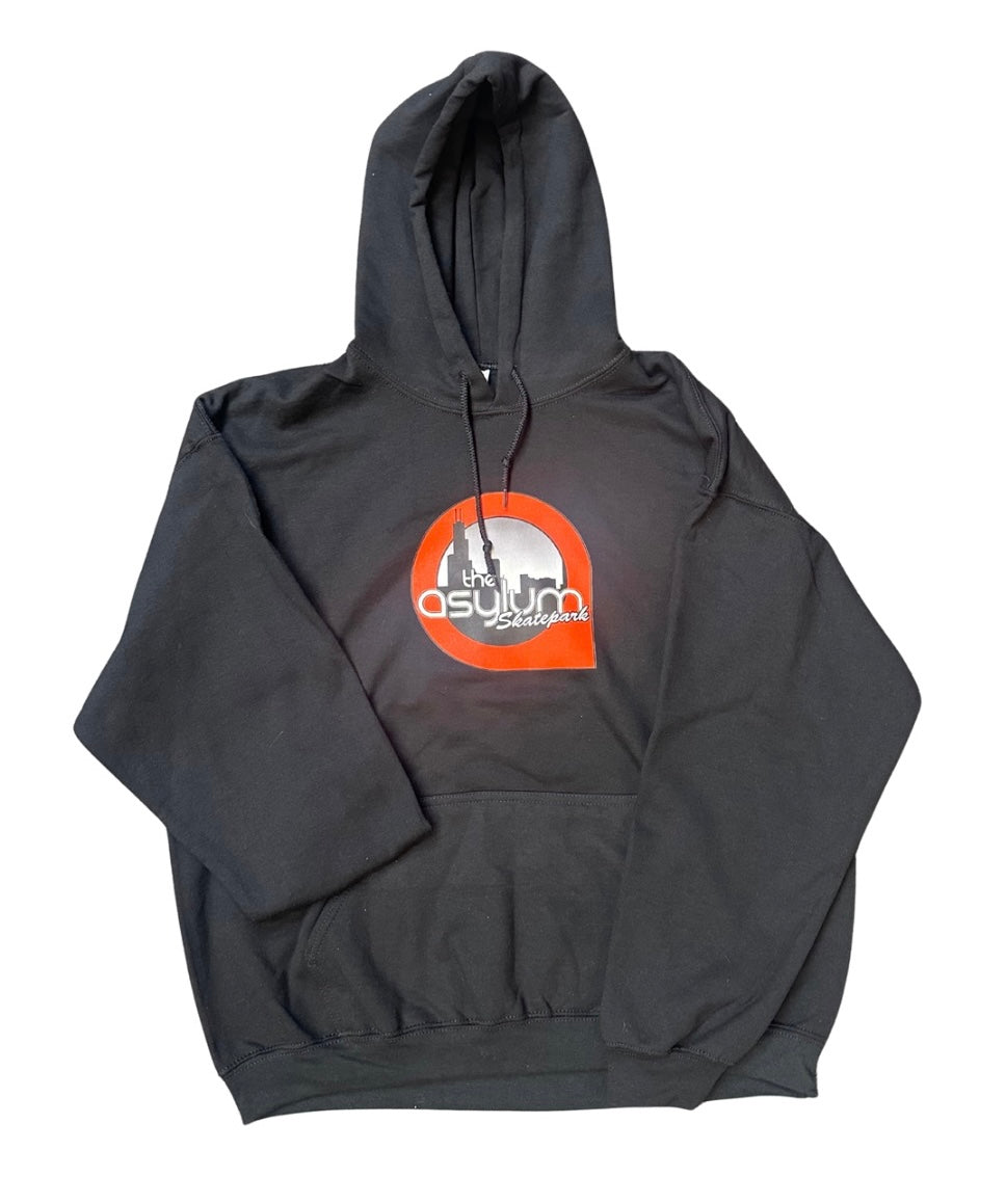 Asylum Skatepark Hoodie Circle Logo