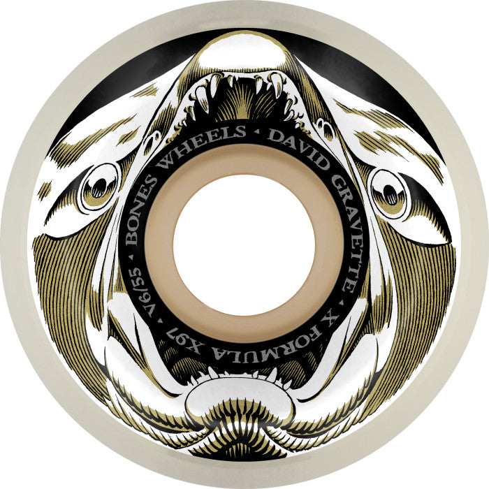 BONES WHEELS X-Formula Skateboard Wheels Gravette Salmon Illa 55 V6 Widecut X-Formula 97a