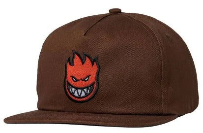 Spitfire BigHead Fill Snapback hat (Brown/Red)