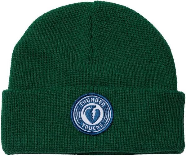 Thunder Charged Grenade Patch Beanie Dark Green