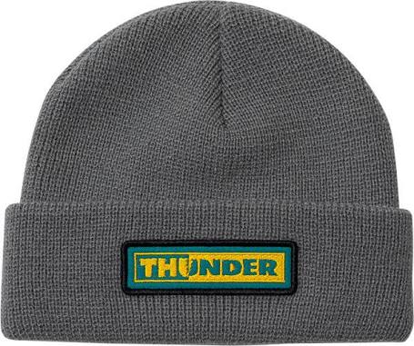Thunder Bolts Patch Beanie Grey