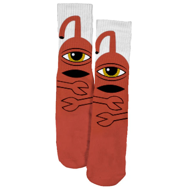 Toy Machine Sect Hug Sock (Rust)