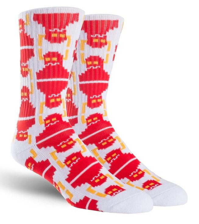 Toy Machine Socks Digi white