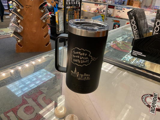 The Asylum Skatepark Yeti Travel Mug- Support Your Local Skate Shop