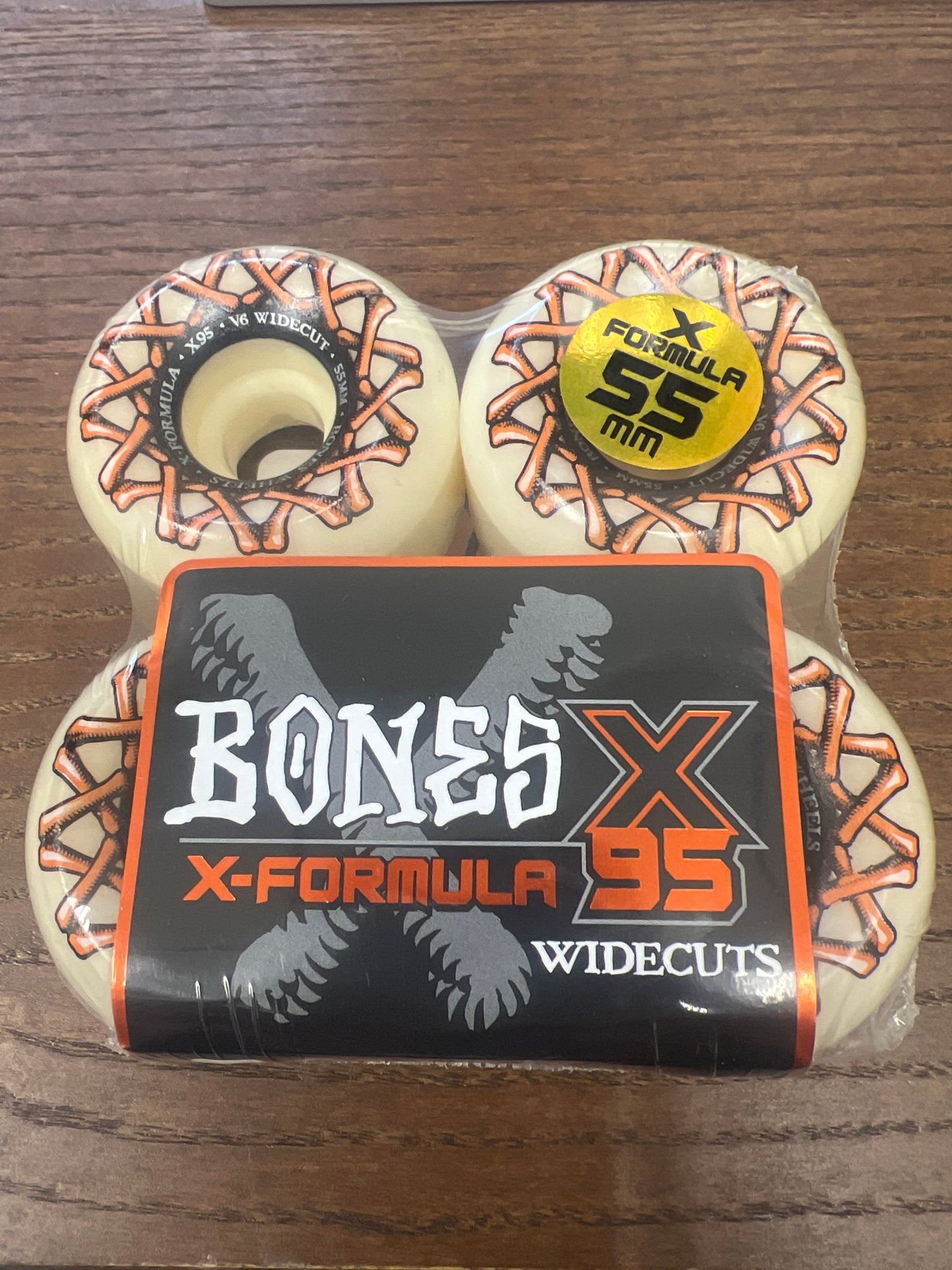 BONES WHEELS X-Formula Skateboard Wheels XF WIDECUT V6 X-FORMULA 95A 4PK
