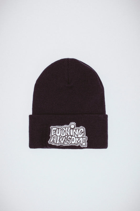 Fucking Awesome PBS Logo Cuff Beanie Black