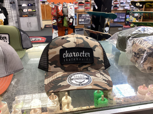Character - Snapback Hat (Black/Camo)