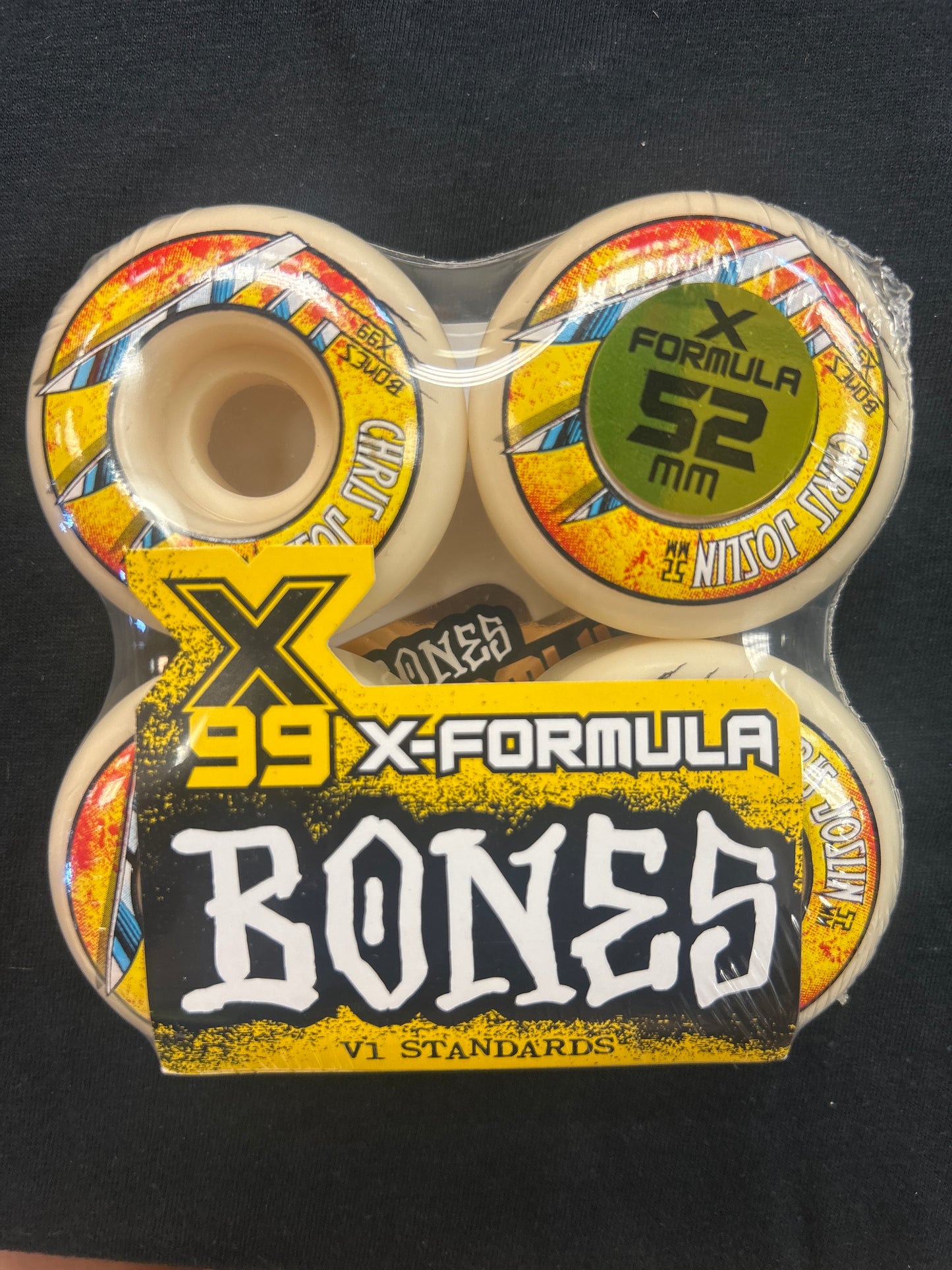 BONES WHEELS X-Formula Skateboard Wheels V1 Standards 99A 4pk 52mm
