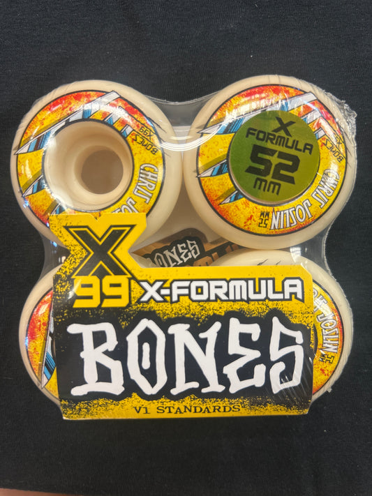 BONES WHEELS X-Formula Skateboard Wheels V1 Standards 99A 4pk 52mm