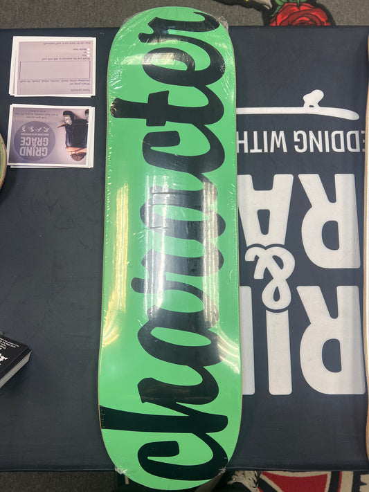 Character Script Deck Neon Moss Green/Black