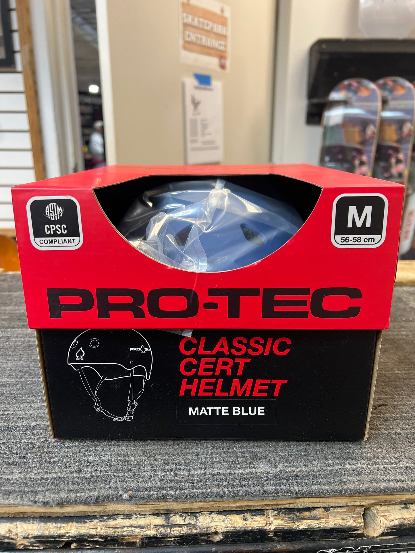 Pro-tec - Classic Skate Helmet Certified (Matte Blue)