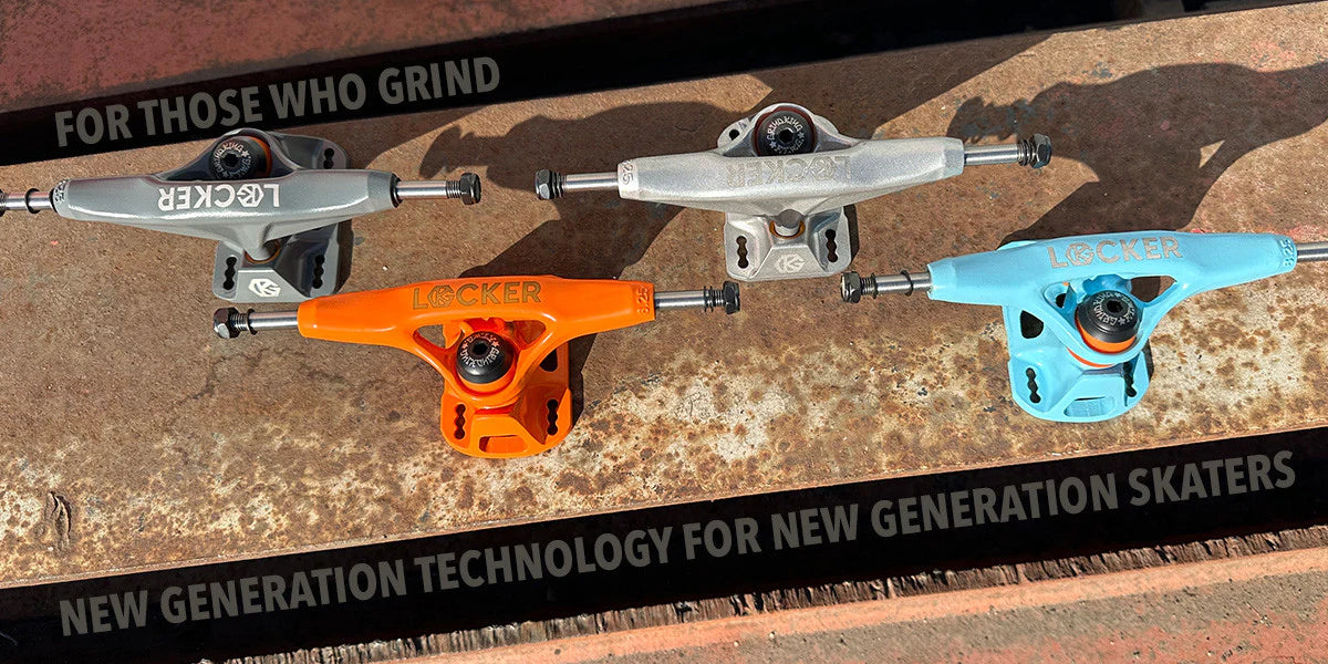 Grind King Truck Co. Locker Raw Skateboard Trucks -