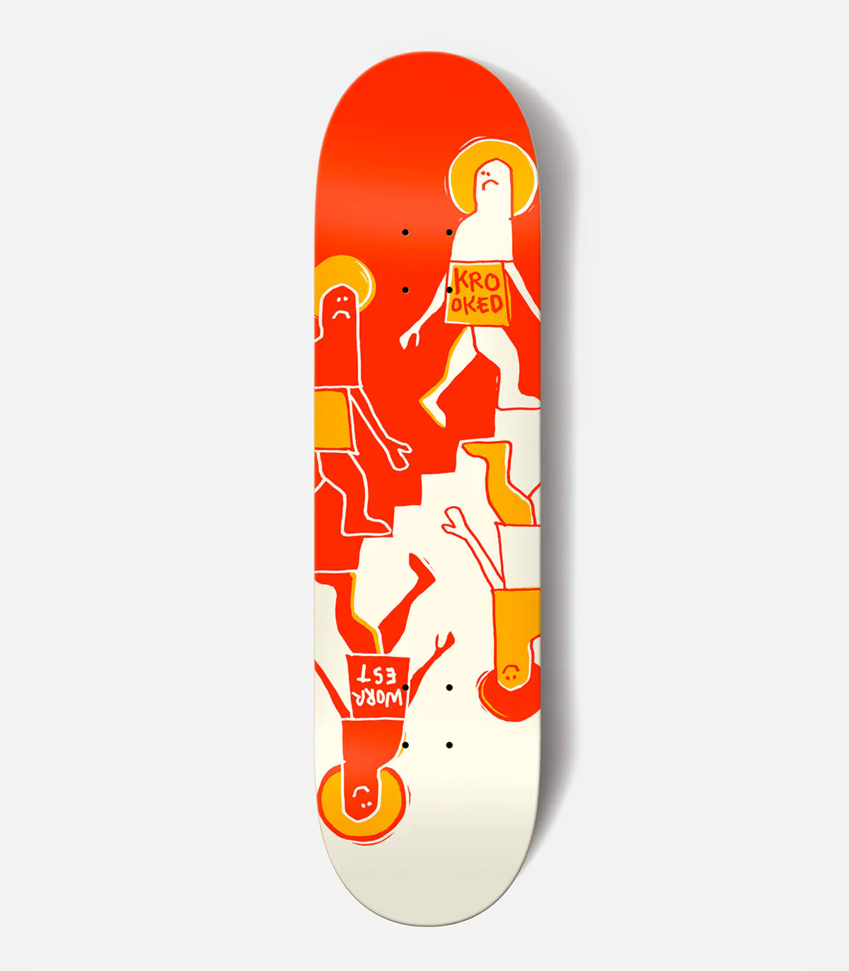 Krooked Worrest Updwn Twin Tail Slick Deck 8.3