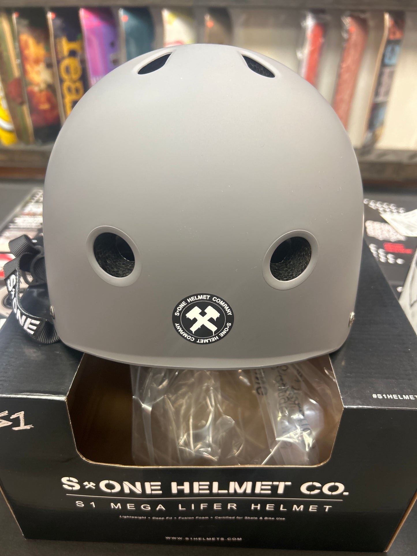 S One Helmet Co. Mega Lifer Grey Matte