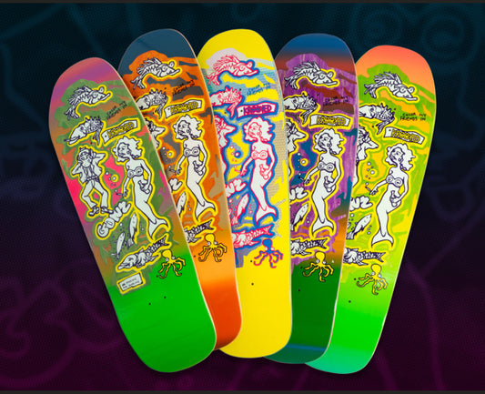 Krooked Mark Gonzales Black Bag Color My Friends limited edition SSD deck