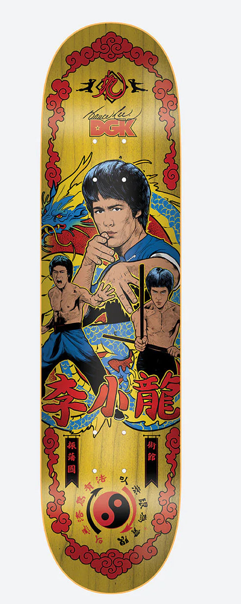 DGK X BRUCE LEE  FURY SKATEBOARD DECK