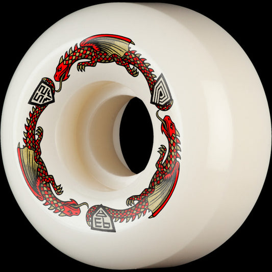 Powell Peralta Nano Rats Dragons 93A - AV6 Asymmetrical Shape - Medium Ride Patch - 54mm x 34mm 93A AV6 Skateboard Wheels 4pk