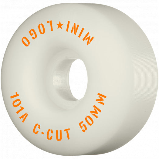Mini Logo C Cut White Wheels 101A