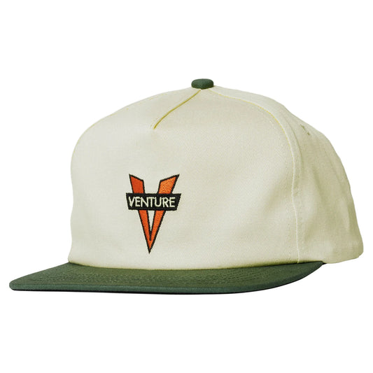 Venture Heritage SnapBack Hat White/Dark Green