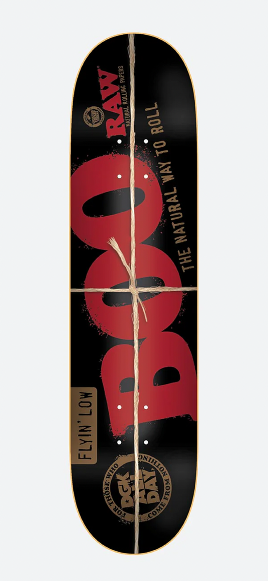 DGK skateboard deck displayed on a website with a black and red design.