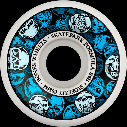 BONES WHEELS SPF SKATEBOARD WHEELS SKATEPARK FORMULA 60 P5 SIDECUTS 84B 4PK