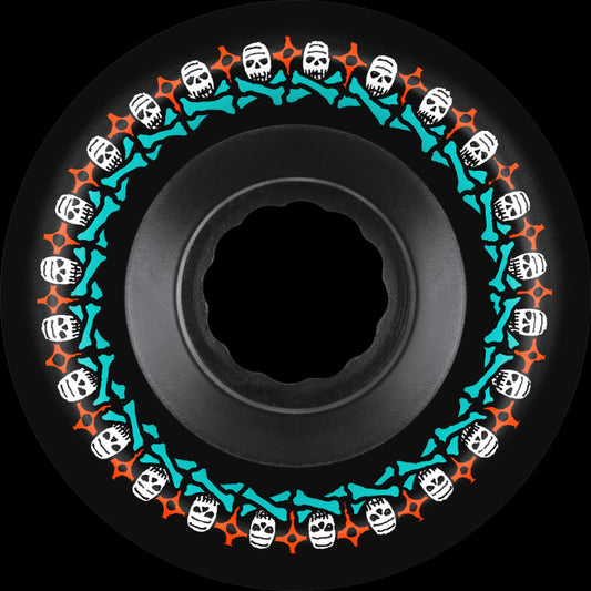 BONES WHEELS ATF ROUGH RIDER SKATEBOARD WHEELS 59MM ALL-TERRAIN 80A BLK 4PK