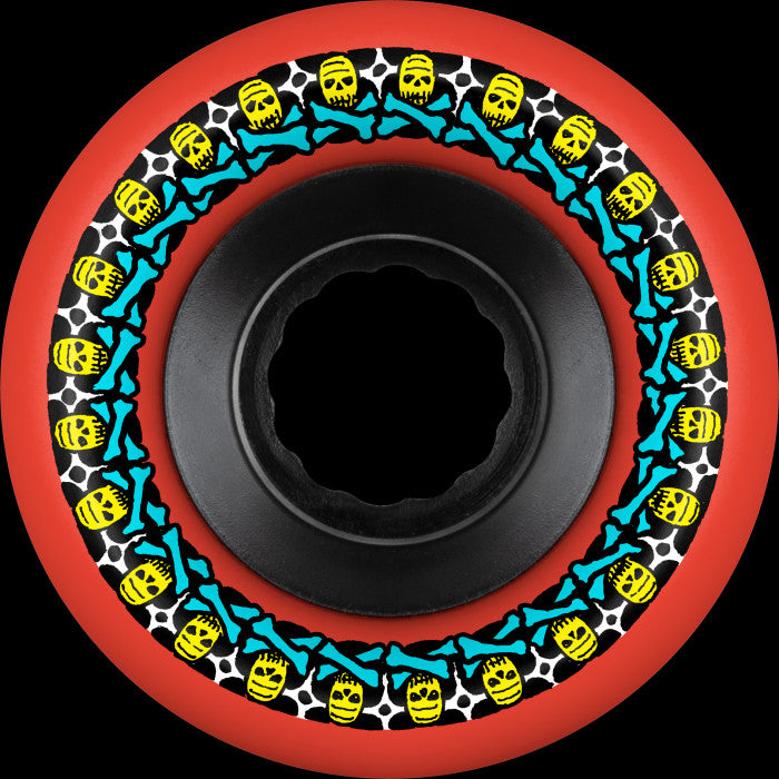 BONES WHEELS ATF ROUGH RIDER SKATEBOARD WHEELS ROUGH RIDERS 56MM ALL-TERRAIN 80A RED 4PK