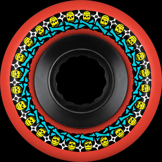 BONES WHEELS ATF ROUGH RIDER SKATEBOARD WHEELS ROUGH RIDERS 56MM ALL-TERRAIN 80A RED 4PK