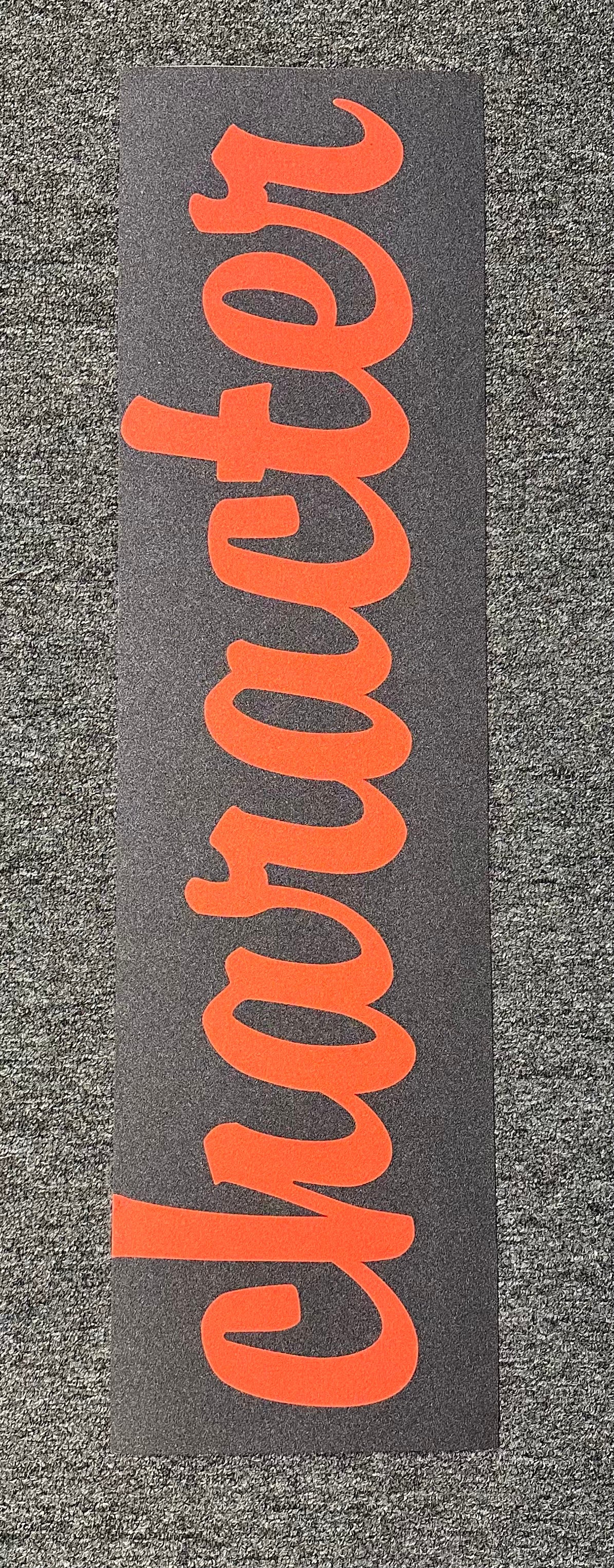 Character - Graphic Grip Tape Red Script