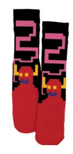 Toy Machine Bitmap Monster Socks (Black)