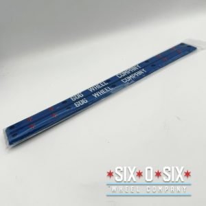 Six O Six 1" Blue Logo Rails