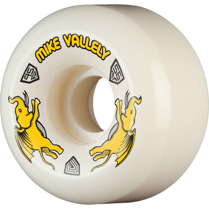 Powell Peralta Mike Vallely Pro Dragons 95A - V6 Symmetrical Shape - Medium Ride Patch - 56mm x 36mm 95A V6 Skateboard Wheels 4pk