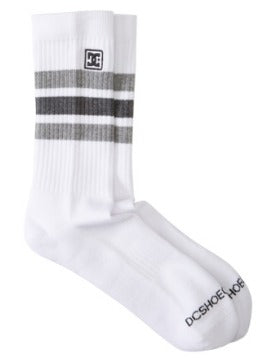 DC Shoes 2 Pack Striped Crew Socks