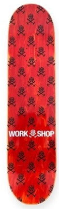 Willys Workshop Red Tropic Bar Logo Deck