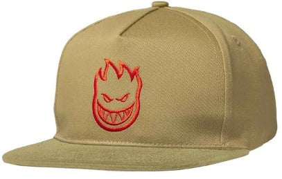 Spitfire BigHead Snapback Hat (Tan/Red)