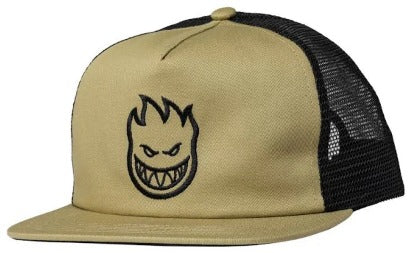 Spitfire BigHead Snapback Hat (Tan/Black)