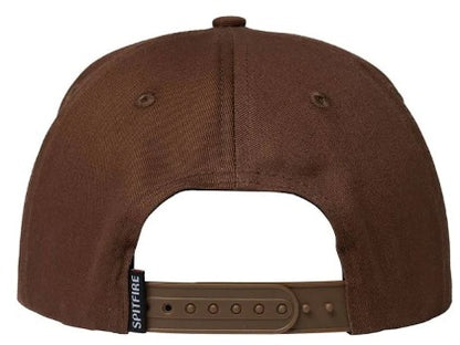 Spitfire BigHead Fill Snapback hat (Brown/Red)