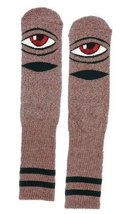 Toy Machine Socks Sect Eye (Burgandy)