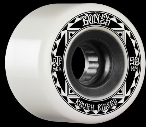 Bones ATF Rough Riders White-80A  59mm