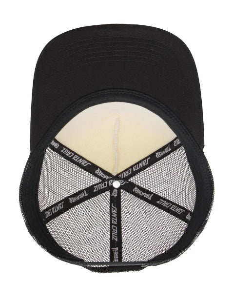 Santa Cruz X Thrasher Screaming Logo Trucker Hat (White/Black)