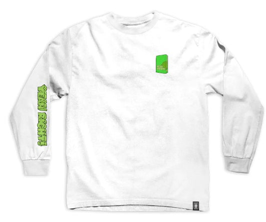 Girl Yeah Right VHS Long Sleeve (White)