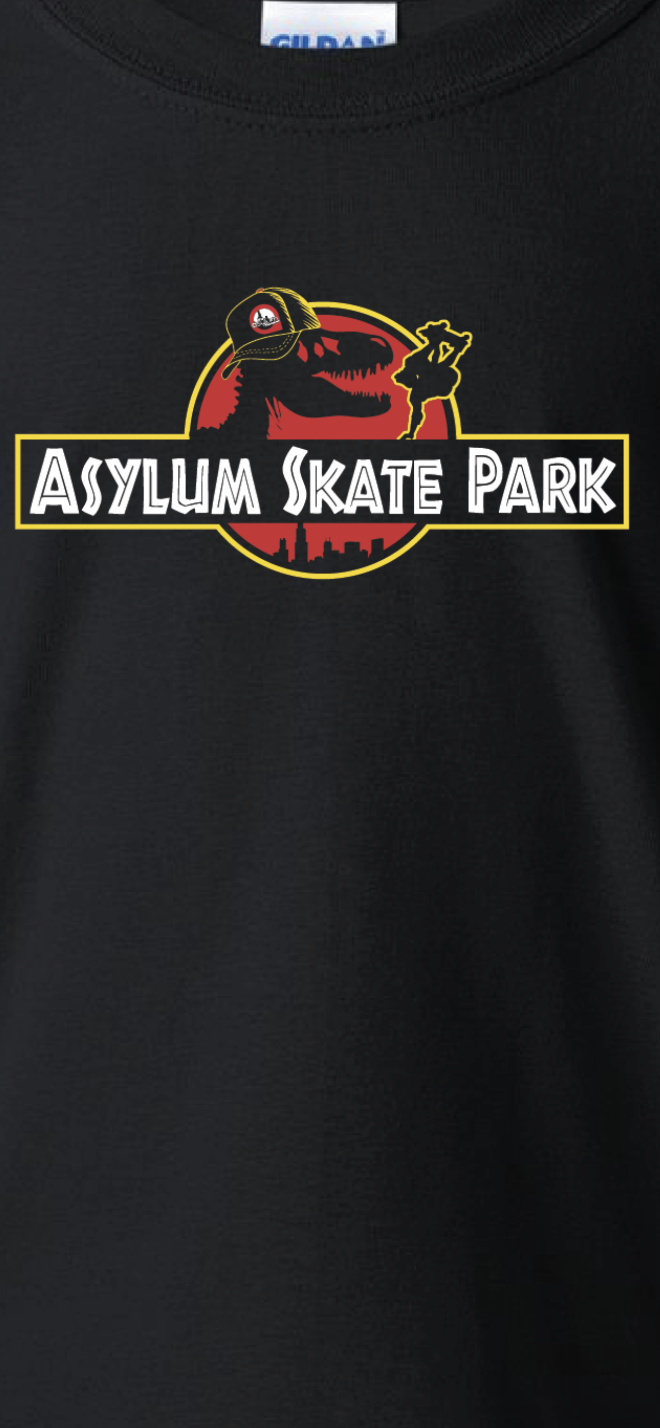 'Asylum Skatepark' T-Shirt (Jurassic Park Collab)