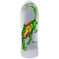 Welcome Chris Miller Beast on Crossbone Silver Shaped Deck 10"