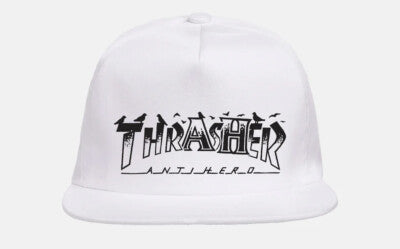 Thrasher X Antihero Pigeon Snapback Hat White
